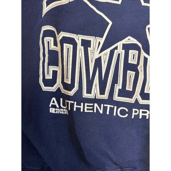Vintage Mens XL Dallas Cowboys Sweatshirt 1995 NFL Russell Athletics US PROLINE - Picture 3 of 13